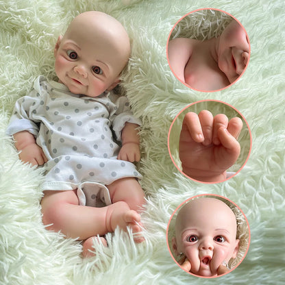 Soft 18 Inch Reborn doll Full Body Platinum silicone